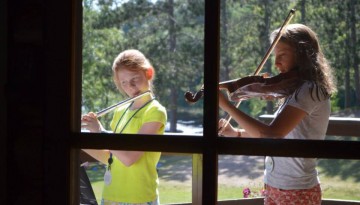 WeHaKee campers playing instruments
