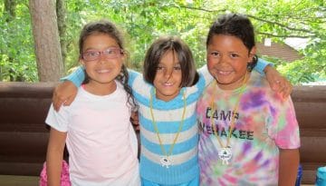 WeHaKee Camp for Girls smiling campers.